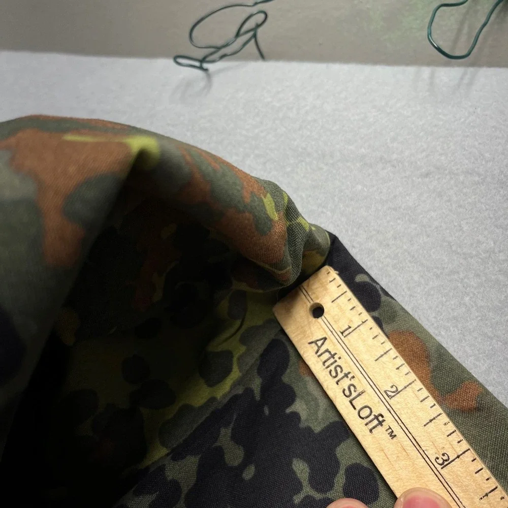 VTG 1994 German Flecktarn Camo Gore Tex Style Rain Parka Jacket 48/50 Bundeswehr